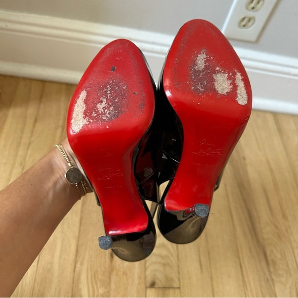 Christian Louboutin No PRIVE 120 Sling Back Heels - Picture 10 of 11